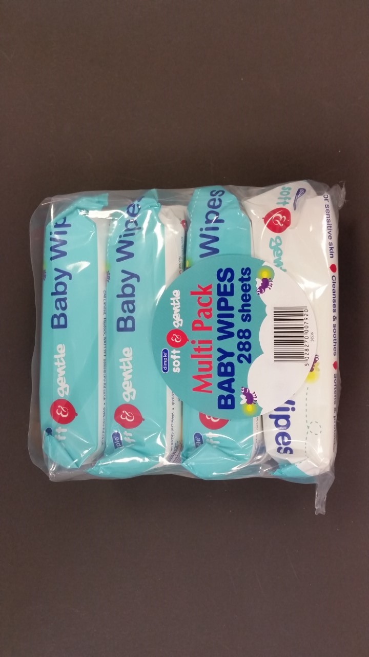 Dimple Baby Wipes 72’s TWIN PACK